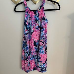 LILLY PULITZER high neck tiered dress girl’s XL 12-14